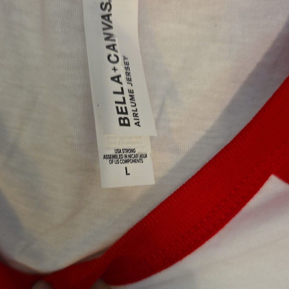 Chiefs Era Red‎ and White Raglan Tee Size Large - Picture 3 of 5